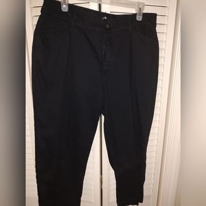 St Johns Bay capris black Tall 14